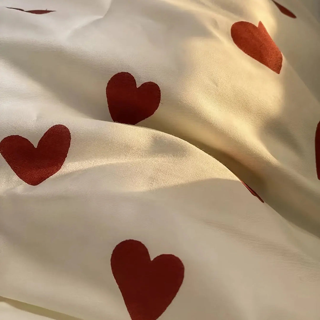 BowLift | Romantic Duvet Cover with Heart Pattern
