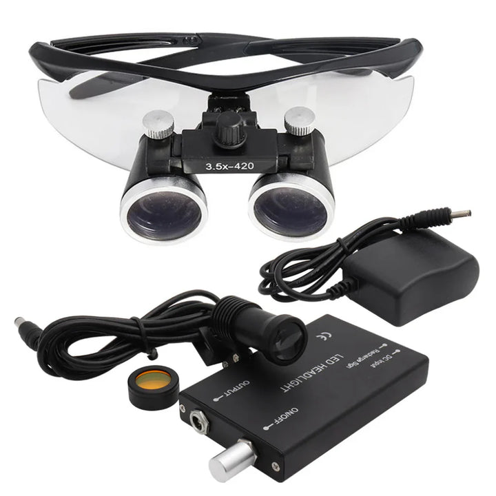 BowLift | Dental Loupes Magnifier with & LED Headlight for Precision Work