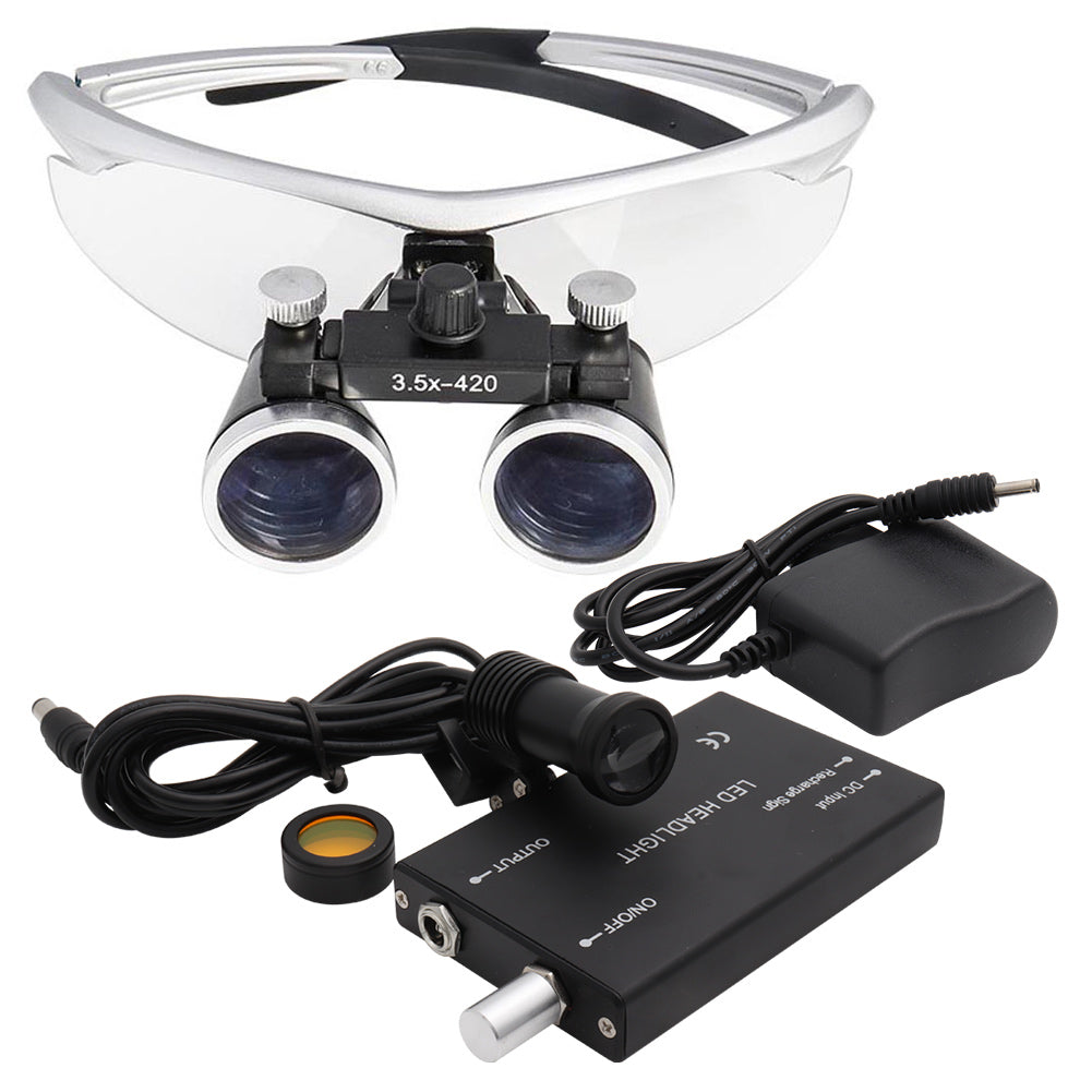 BowLift | Dental Loupes Magnifier with & LED Headlight for Precision Work