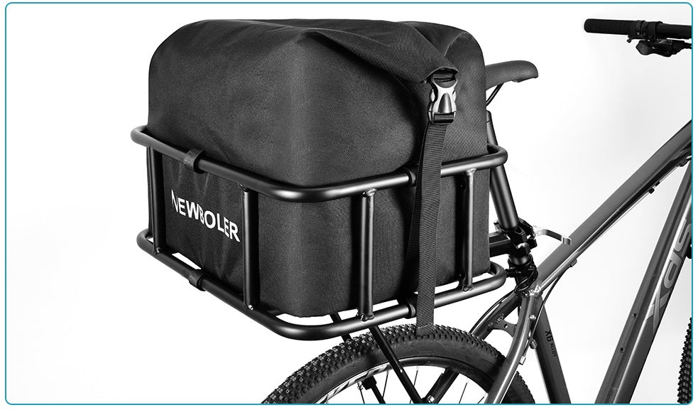 BowLift | Heavy-Duty Rear Bike Basket with Rack – Large Metal Bicycle Carrier for Groceries, Commutes & E-Bikes