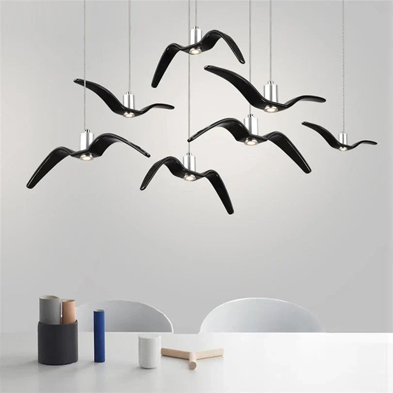 Modern Designer Bird Light – Creative Pendant Light for Living Room or Dining Room | Bowlift