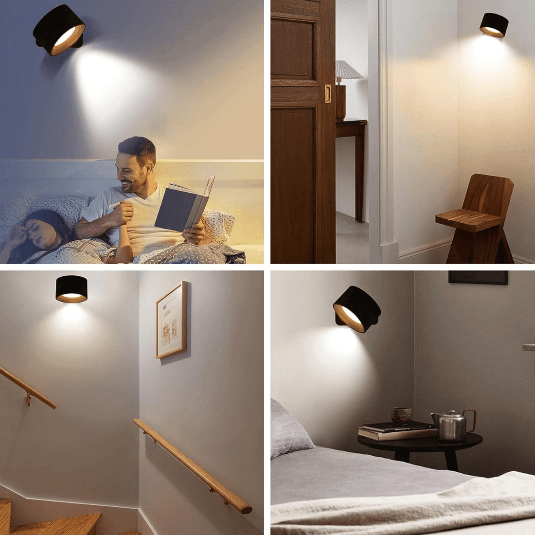 BowLift | 360° wireless rechargeable wall light | Versatile LED lighting solution