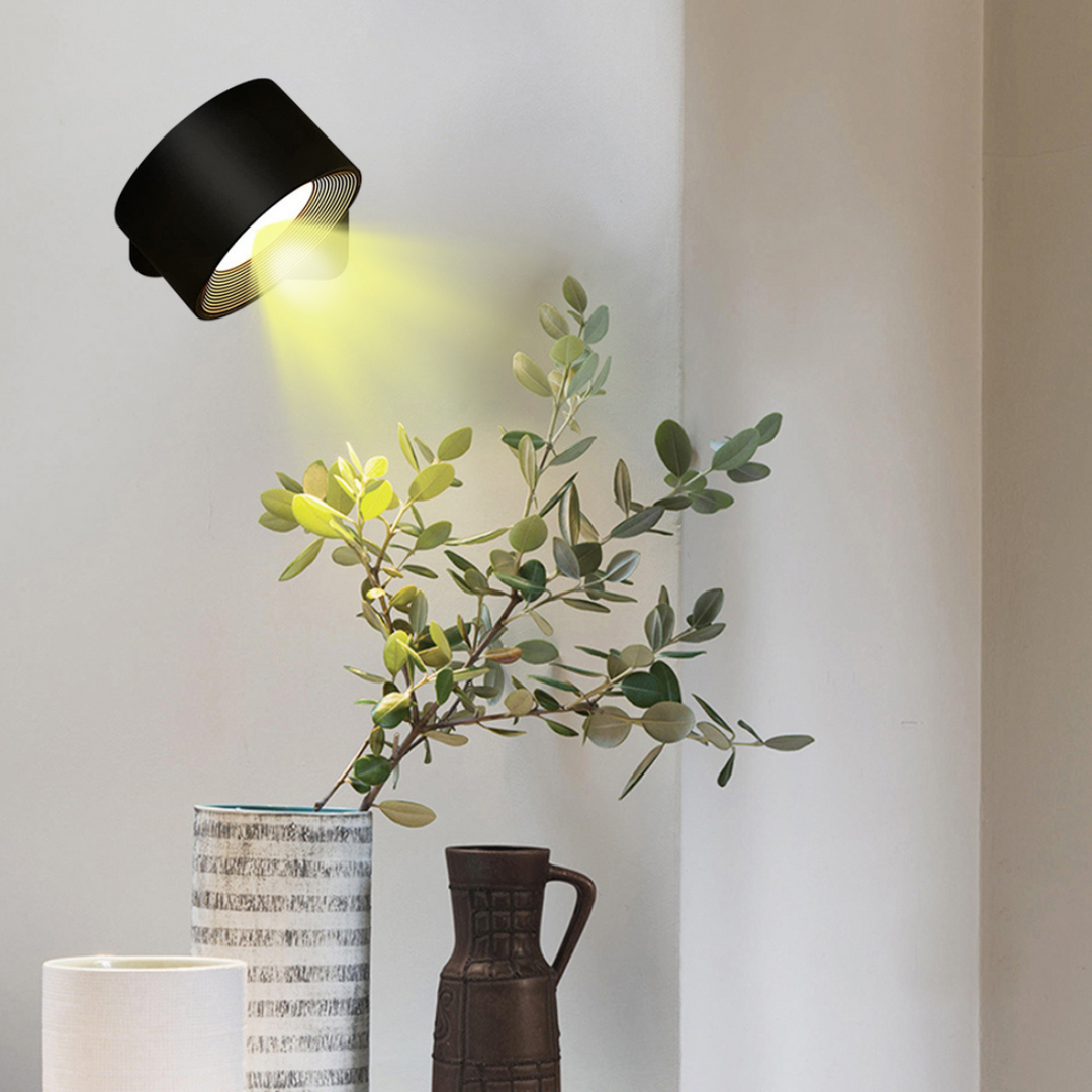 BowLift | FlexiLamp – Wireless, Rechargeable Wall Light with 360° Rotation