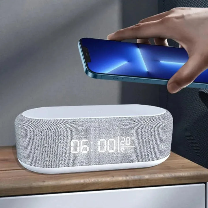 BowLift | Digital Alarm Clock with Wireless Charging and Temperature Display