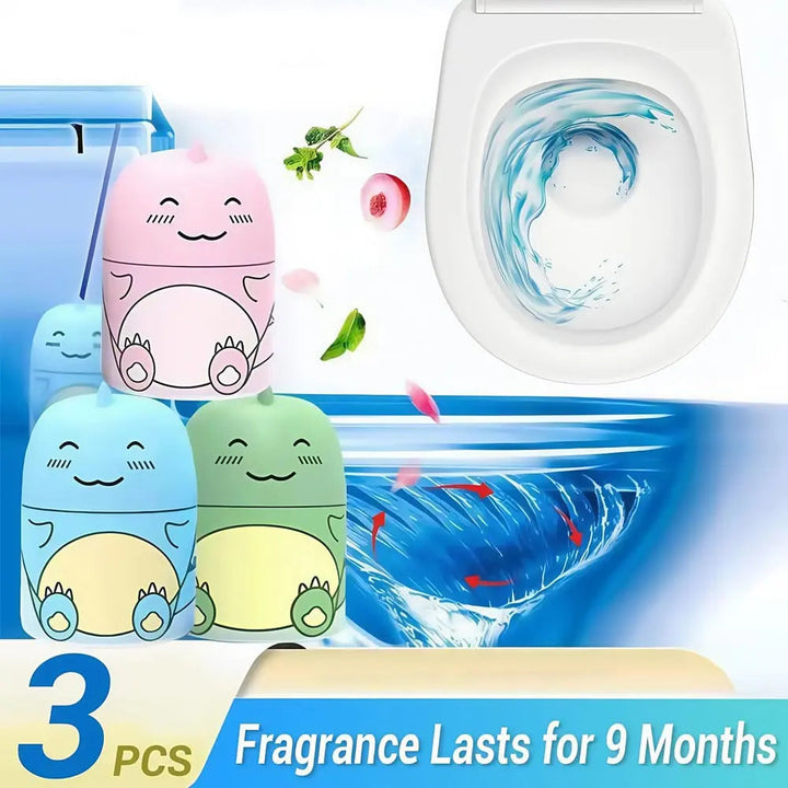BowLift | Dino Toilet Cleaner & Fragrance Stone – Cleans automatically with every flush