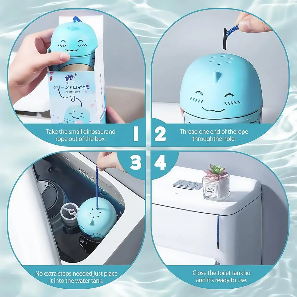 BowLift | Dino Toilet Cleaner & Fragrance Stone – Cleans automatically with every flush