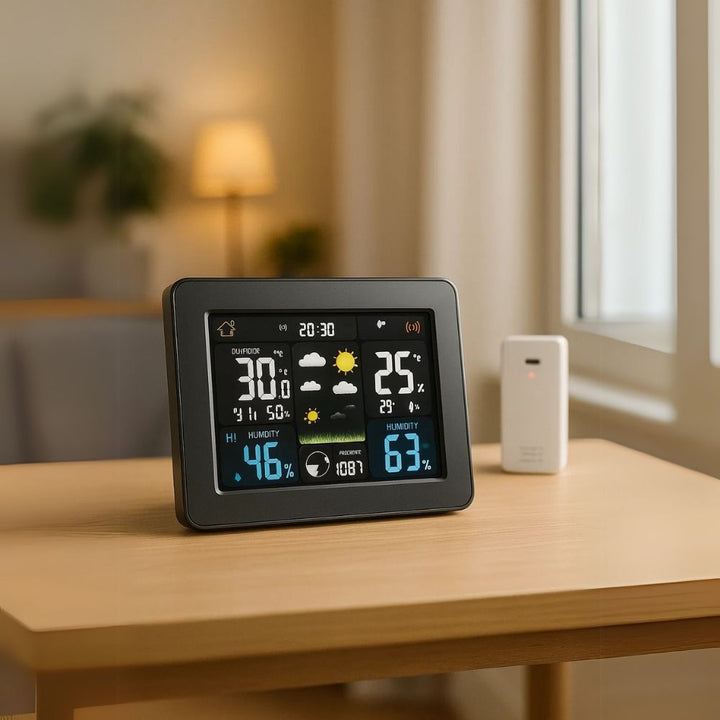 BowLift | Personal Home Weather Station | Wireless Indoor/Outdoor Temperature & Humidity Monitor for Accurate Weather Forecasting