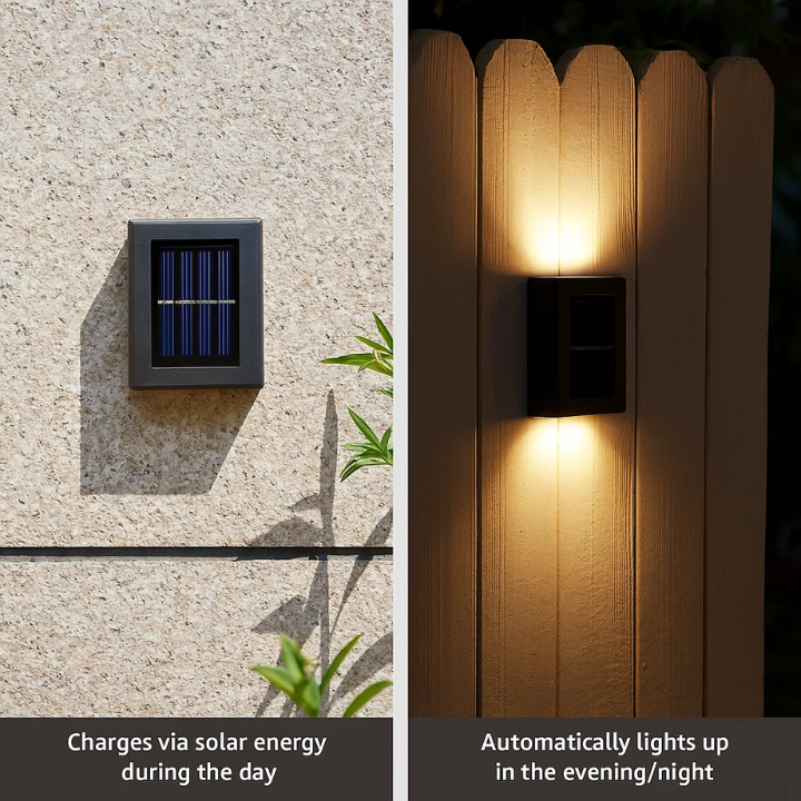 BowLift | Solar-Powered LED Wall Lights | Weatherproof, Automatic Operation & Ideal for Garden and Driveway Illumination