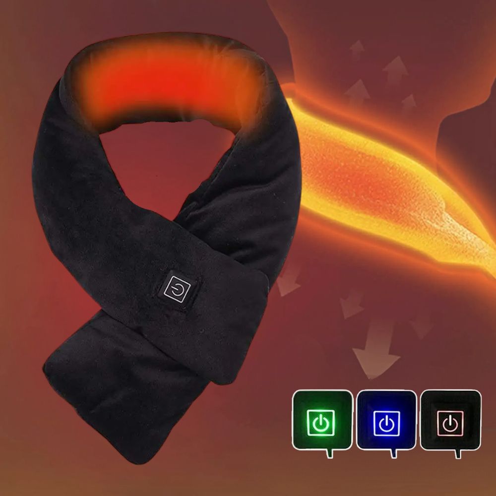 BowLift | Heated Faux Fur Scarf UK – Rechargeable USB Winter Scarf, Soft Thermal Neck Warmer