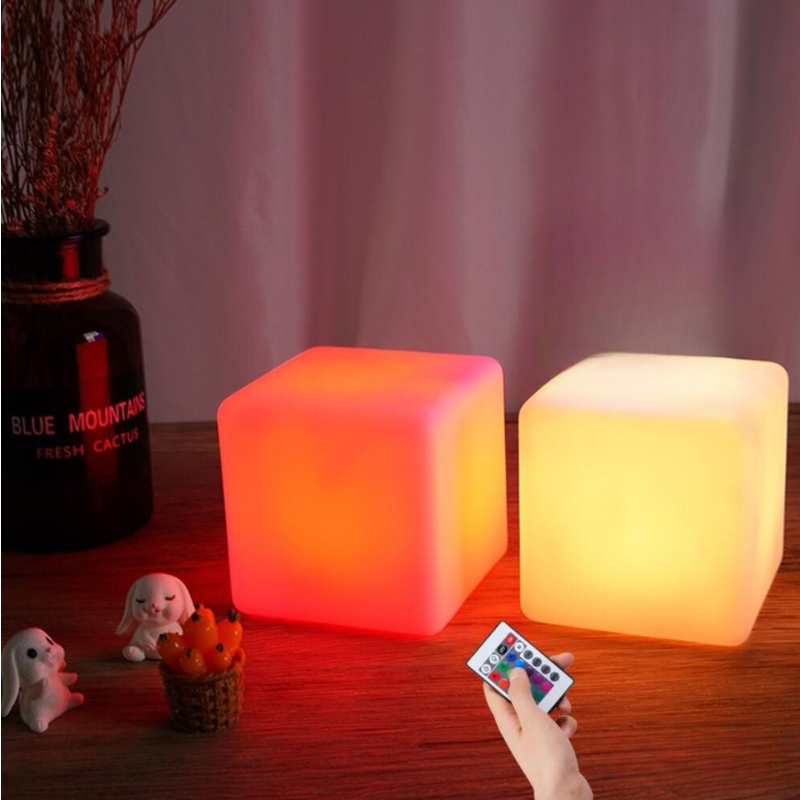 BowLift | LED Cube Lamp - Modern Square Lamp with Ambient Lighting