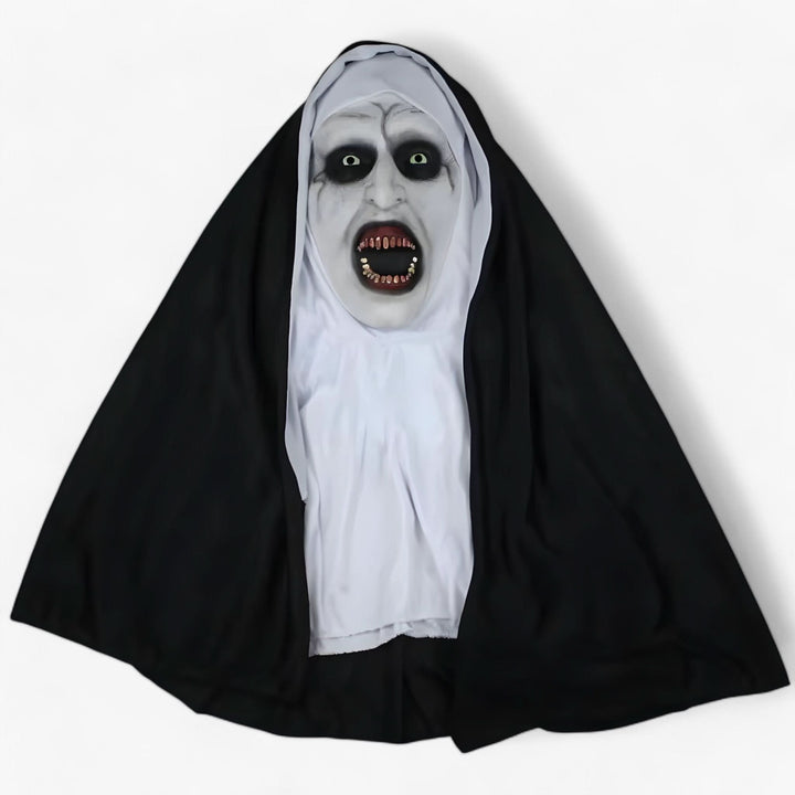 BowLift | Raven | LED Nun Mask - Spooky Halloween Look