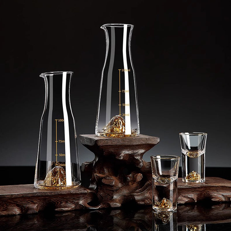 BowLift | Liquor Dispenser Set Red Wine Decanter Pot Crystal Glass Liquor Cup Spirits Pot