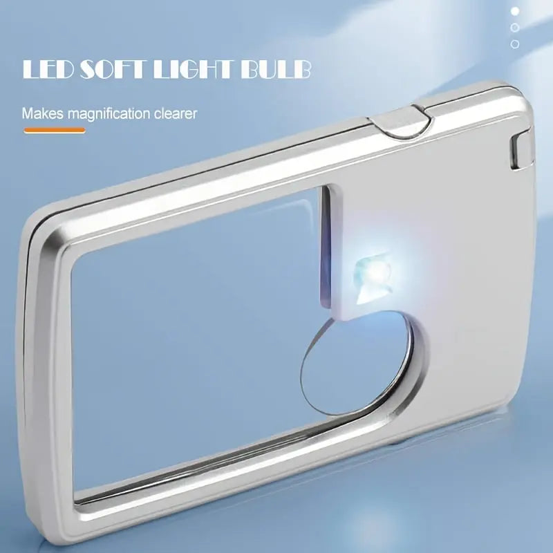 BowLift | Double Lens Magnifier with LED Lighting – Compact and Pocket-Friendly