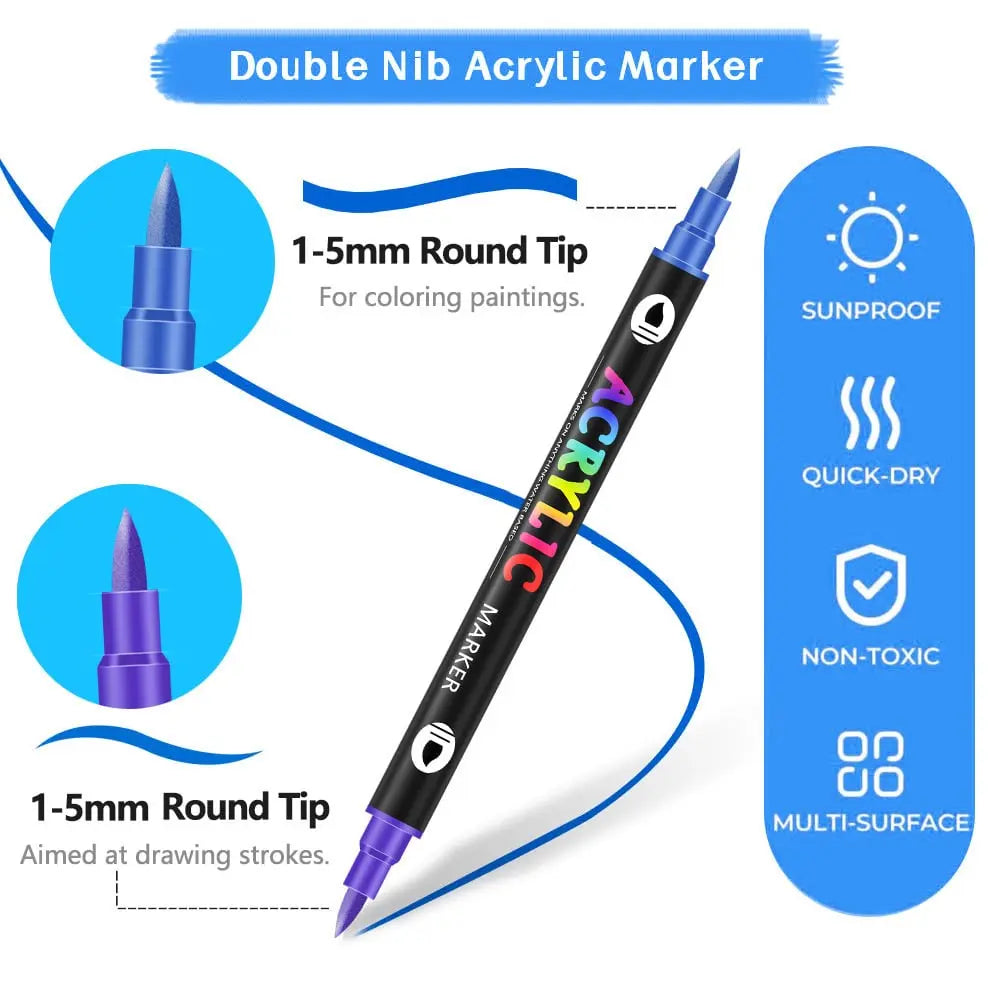 BowLift | Double-sided acrylic marker – For creative projects & gifts