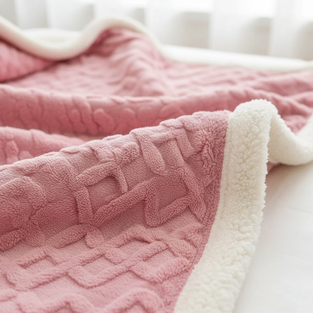 BowLift | WarmHome Winter Blanket – Luxury Lambswool Fleece Blanket with Double-Sided Design