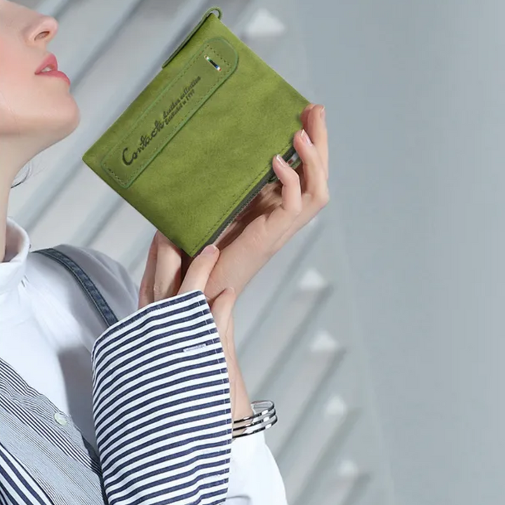 Stylish Double Zipper Wallet Bowlift