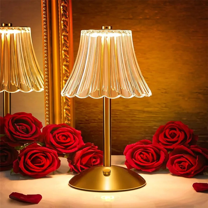 Cordless LED table lamp with dimming function – Eye-friendly bedside lamp for living room and bedroom | Bowlift