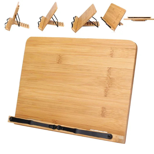 BowLift | BookBuddy | Portable Adjustable Book Holder with Drawer and Paper Clips