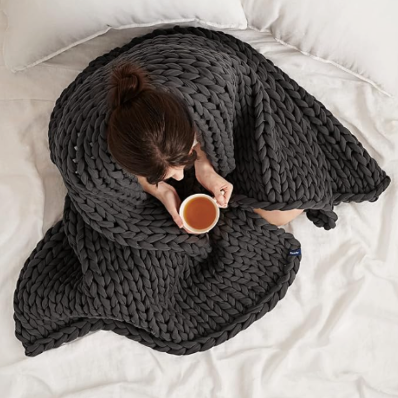BowLift | Dreamblanket Sleep Blanket – Quilted Organic Cotton Blanket for Relaxation and Stress Relief