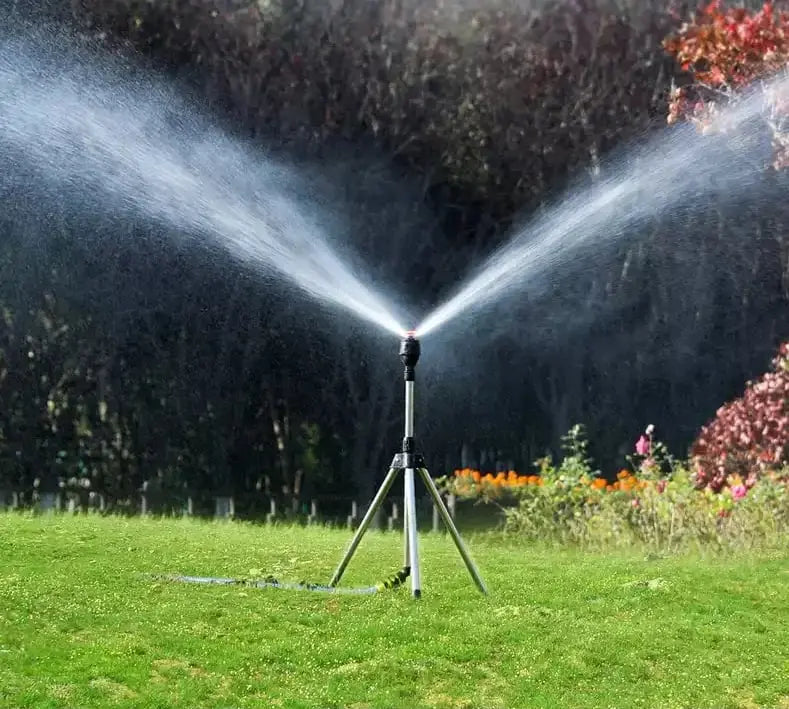 BowLift | Redating Tripod Lawn Sprinkler – With Turbo Function & Cooling Spray Mist