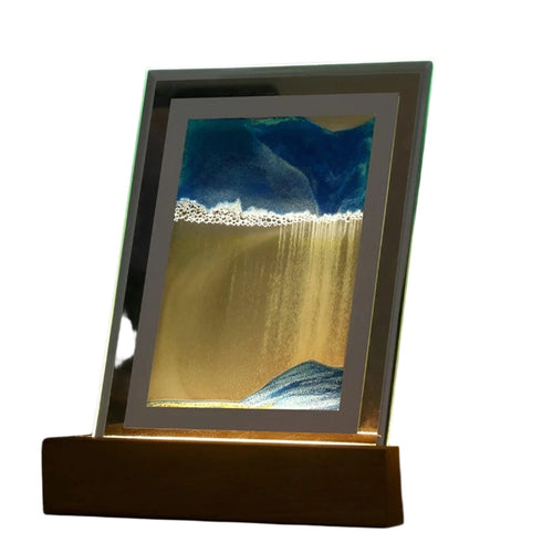 Hypnotic Sand Art Lamp with Soothing LED Light Bowlift