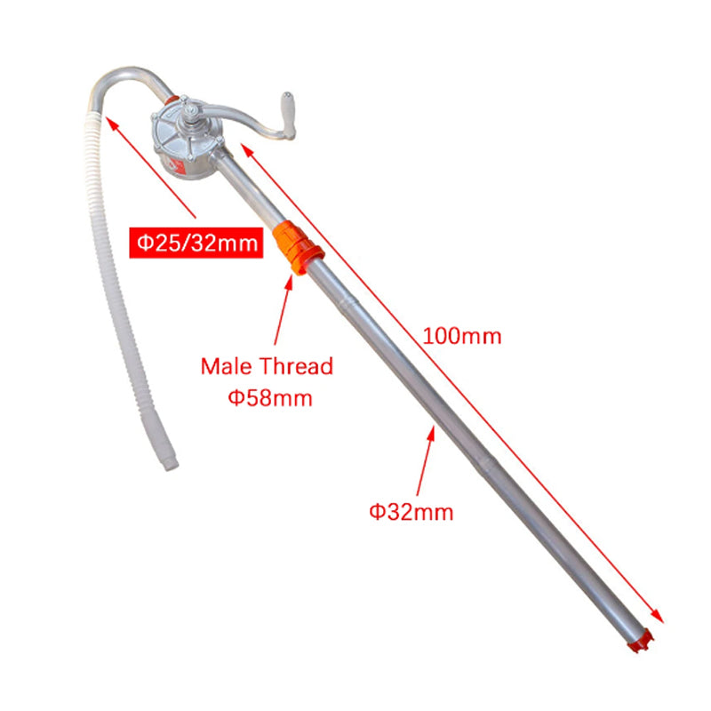 BowLift | Manual Fuel Diesel Pump Hand-Operated Petroleum Pump For 25#32# Oil Drum Car Truck Heavy Light Oil Extraction Transfer Tool
