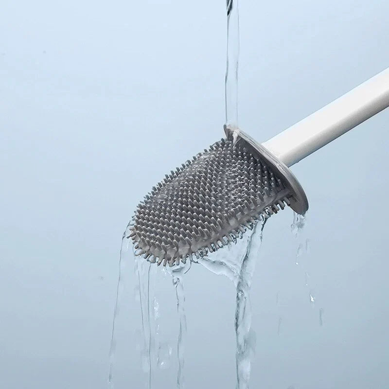 FLEXIBLE SILICONE BRUSH For TOILET CLEANING Bowlift