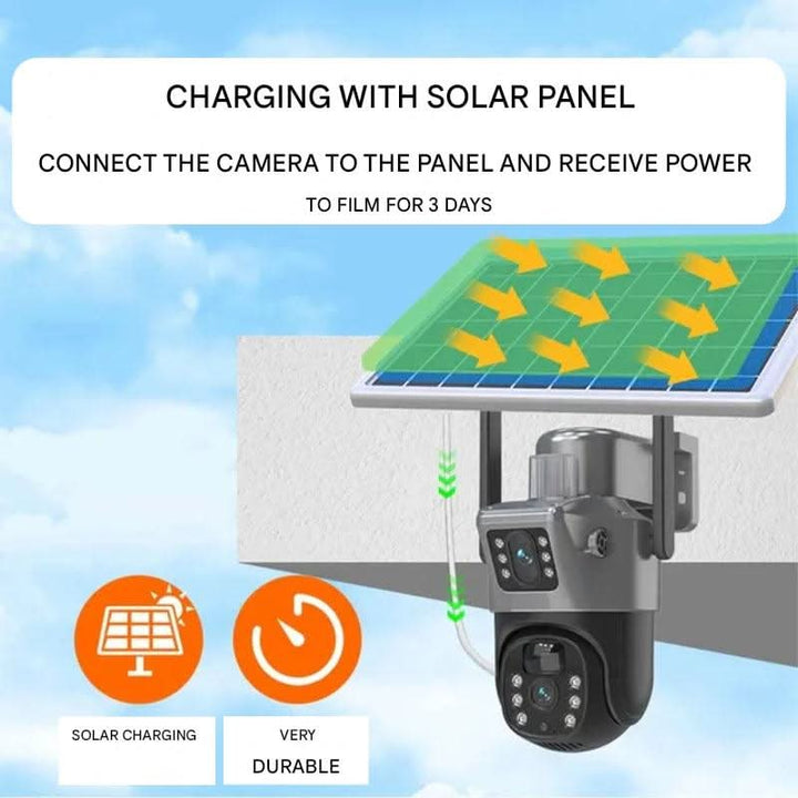 BowLift | Wireless Surveillance Camera with Solar Panel & 360° App Control
