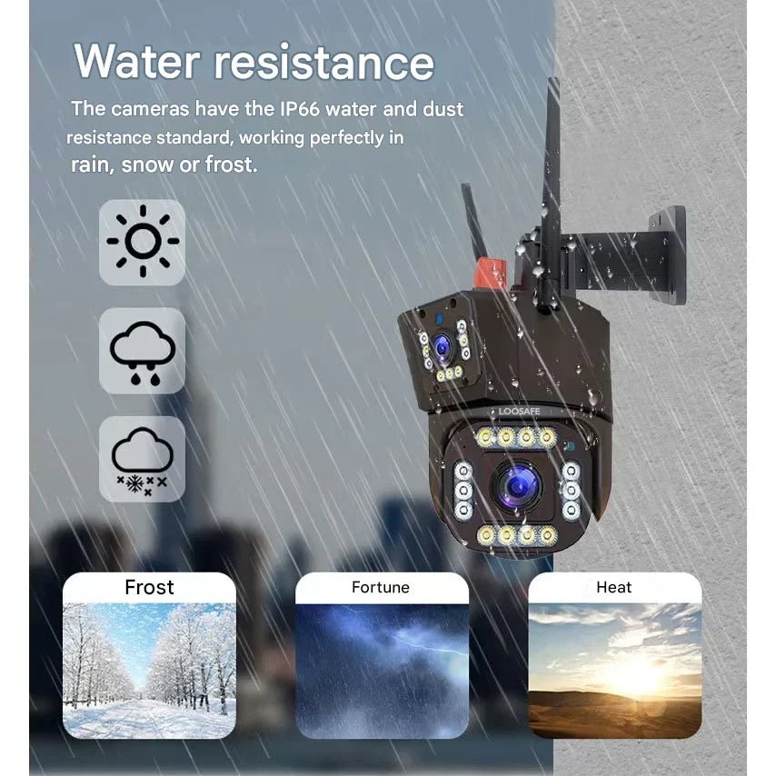 BowLift | DualGuard Solar 4K – Wireless Security Camera with Solar Panel & 360° App Control