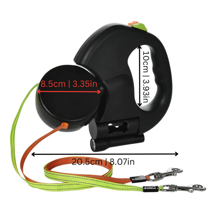 BowLift | Tanglefree Double Dog Leash with LED – Tangle-Free & Comfortable