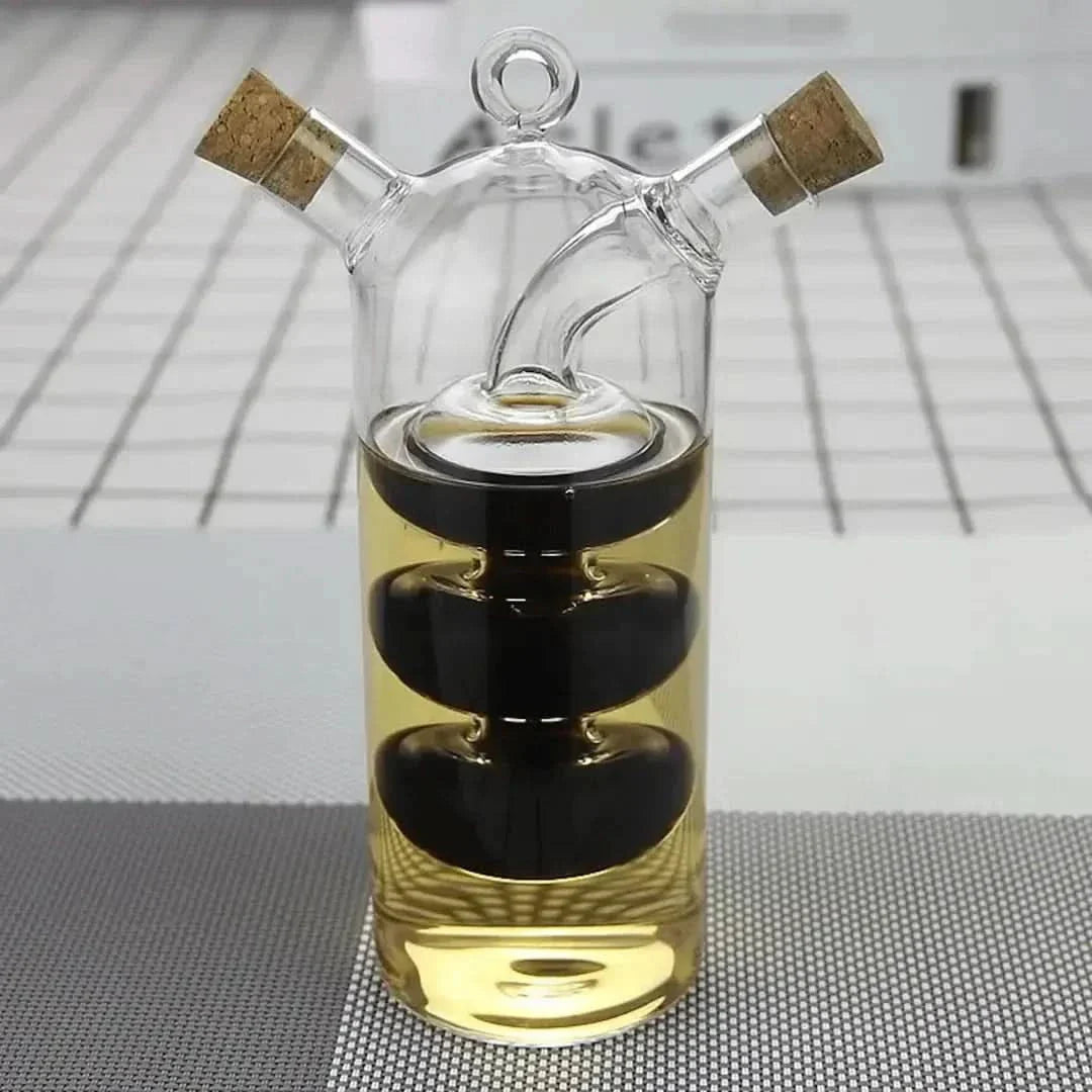 BowLift | Double Glass Oil & Vinegar Dispenser Bottle