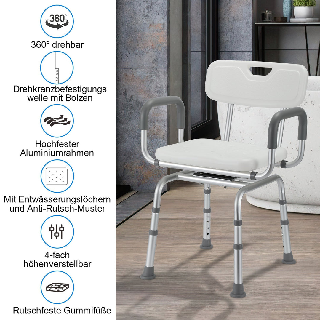 Shower chair Shower stool 360°rotatable | Bowlift