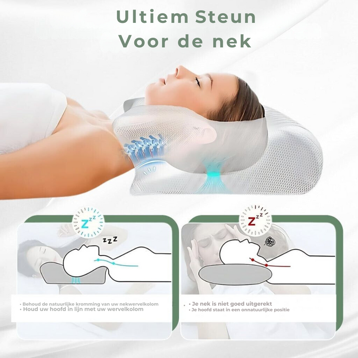 DreamAlign - Luxe Orthopedisch Slaapkussen Bowlift