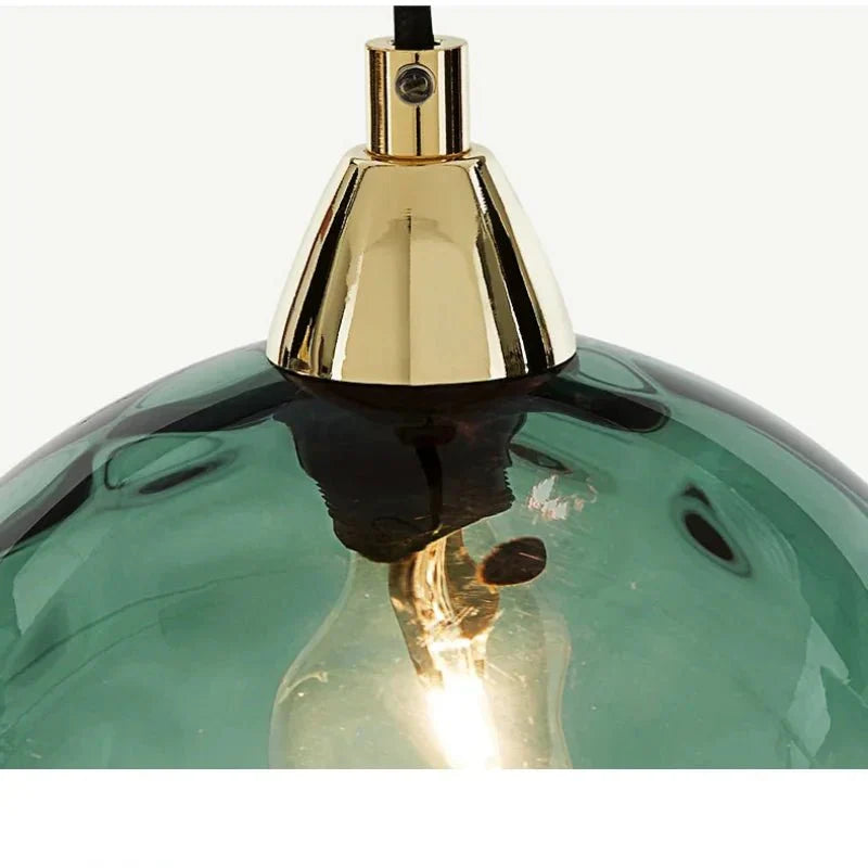 BowLift | Glasora Pendant Light - Transparent Glass Ball with LED Lighting