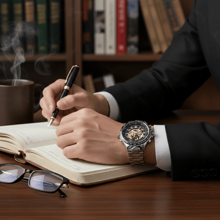 BowLift | Luxurious Mechanical Watch with Golden Shine