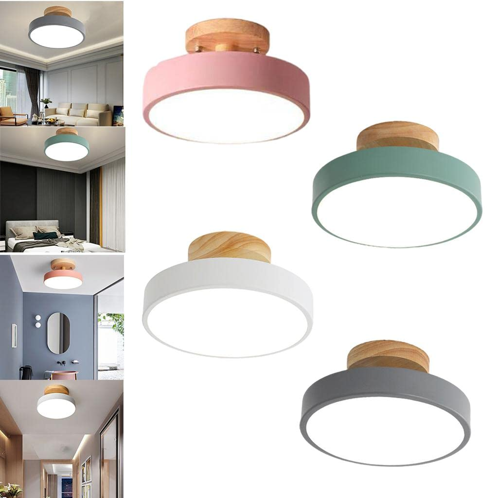 BowLift | LED Ceiling Light Wooden Flush Mount Fixture