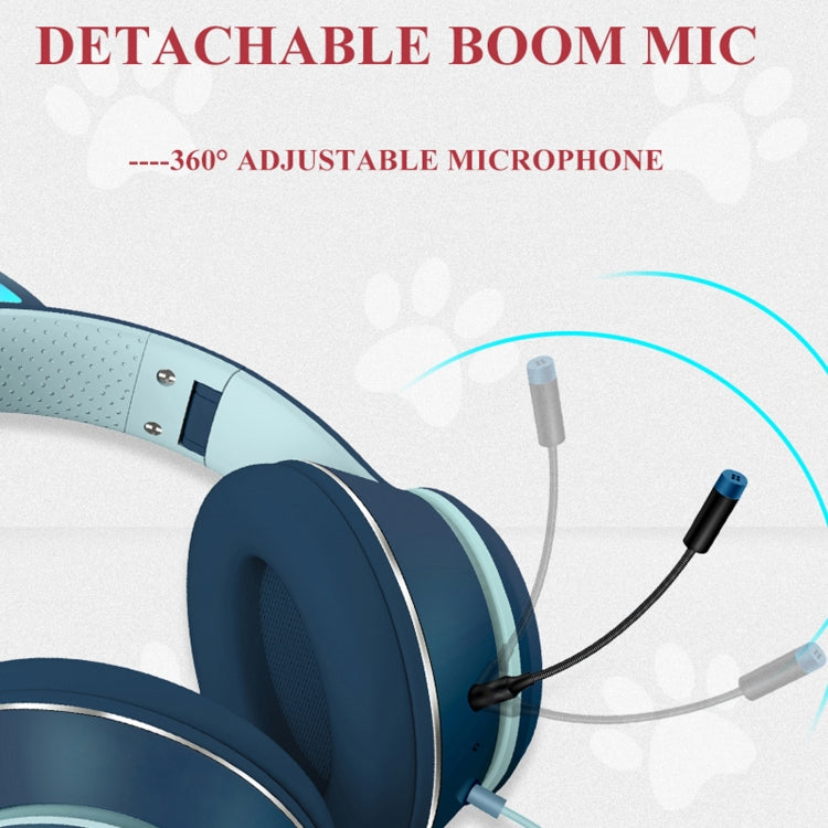 Gaming Headset Cat Ear LED Lighting USB 3.5mm | Bowlift