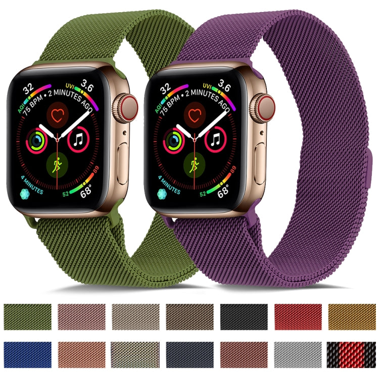 BowLift | Frerndorf | Milanese stainless steel watch band for Apple Watch Series 9&8&7 41 mm / SE 3&SE 2&6&SE&5&4 40 mm / 3&2&1 38 mm (Vintage Gold)