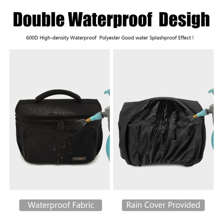 BowLift | Cwatcun D67 Crossbody Camera Bag Photography Lens Shoulder Bag, Size: 22 x 15 x 15cm S(Black)