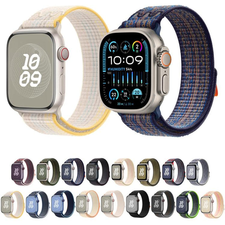 BowLift | For Apple Watch Series 5 40mm Loop Nylon Watch Strap (Starlight Yellow Pink)