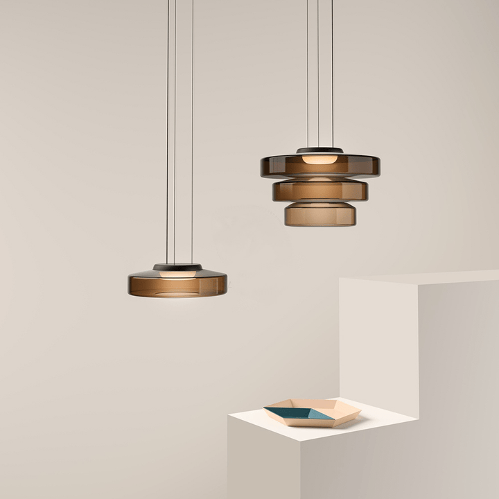 BowLift | Modern Glass Pendant Lamp in Bauhaus Style - AuroraSphere