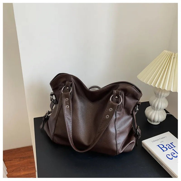 BowLift | Women's Tote Bag with Soft Faux Leather Feel and Practical Multiple Compartments