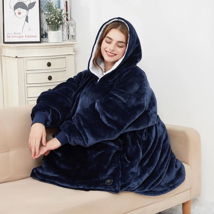 BowLift | USB heated blanket hoodie for intense warmth