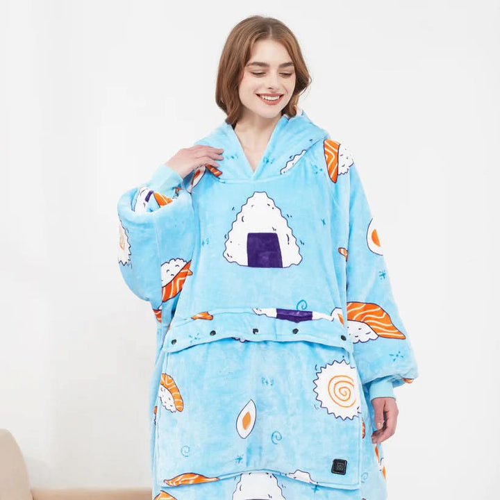 BowLift | USB heated blanket hoodie for intense warmth