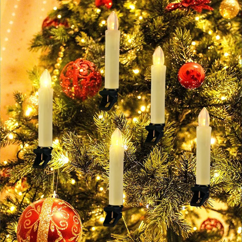 BowLift | Flameless Christmas Candle Set with Gentle LED Glow