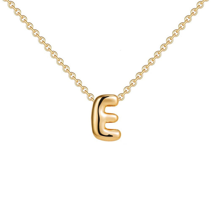BowLift | Dainty Bubble Letter Initial Necklace