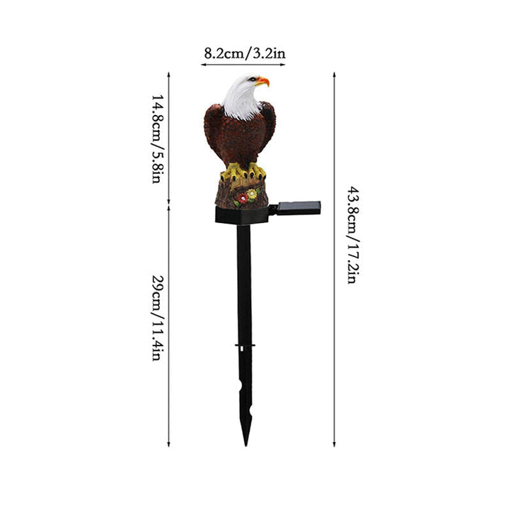 BowLift | Eagle Figure Garden Solar Post