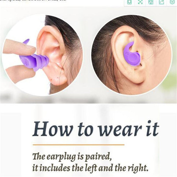 BowLift | Earplugs Noise Reduction Reusable Soft Silicone Sleeping