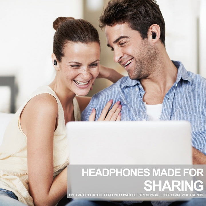 Wireless In-Ear Headphones Bluetooth V5.0 (black) | Bowlift
