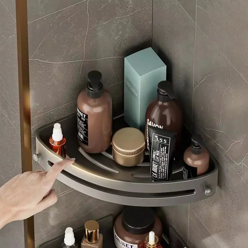 BowLift | Corner Shower Shelf – Space-saving Wall Storage for Your Bathroom
